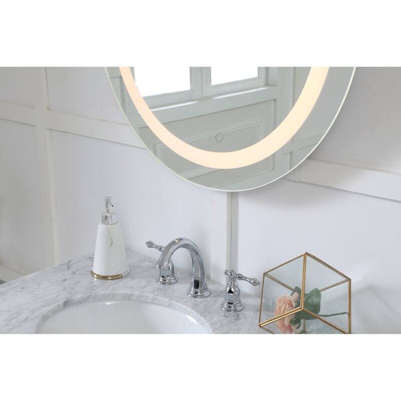 Elegant Lighting Helios 28" Circular Frameless Wall Mounted Lighted
