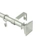 preview thumbnail 17 of 34, Modern Square Urn Adjustable Drapery Curtain Rod with Clip Rings