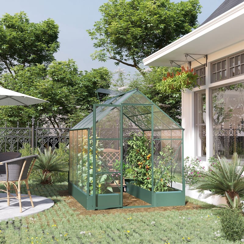 Walk-in Greenhouse Outdoor - Aluminum/Plastic - Portable