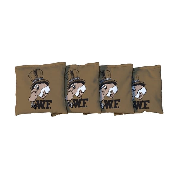 slide 2 of 3, College Vault Wake Forest Demon Deacons Gold Cornhole Bags All-Weather Resin Filled