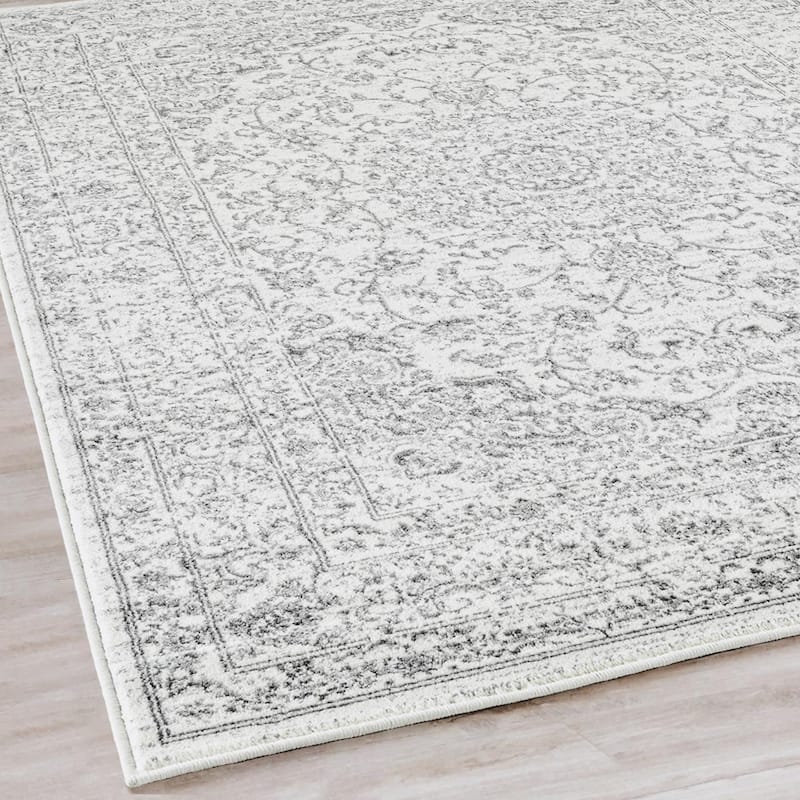 Luxe Weavers Oriental Medallion Area Rug, Stain-Resistant Carpet - 8' x 10'