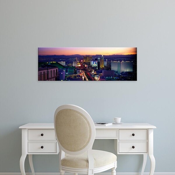 Easy Art Prints Panoramic Images's 'The Strip, Las Vegas, Nevada, USA' Premium Canvas Art