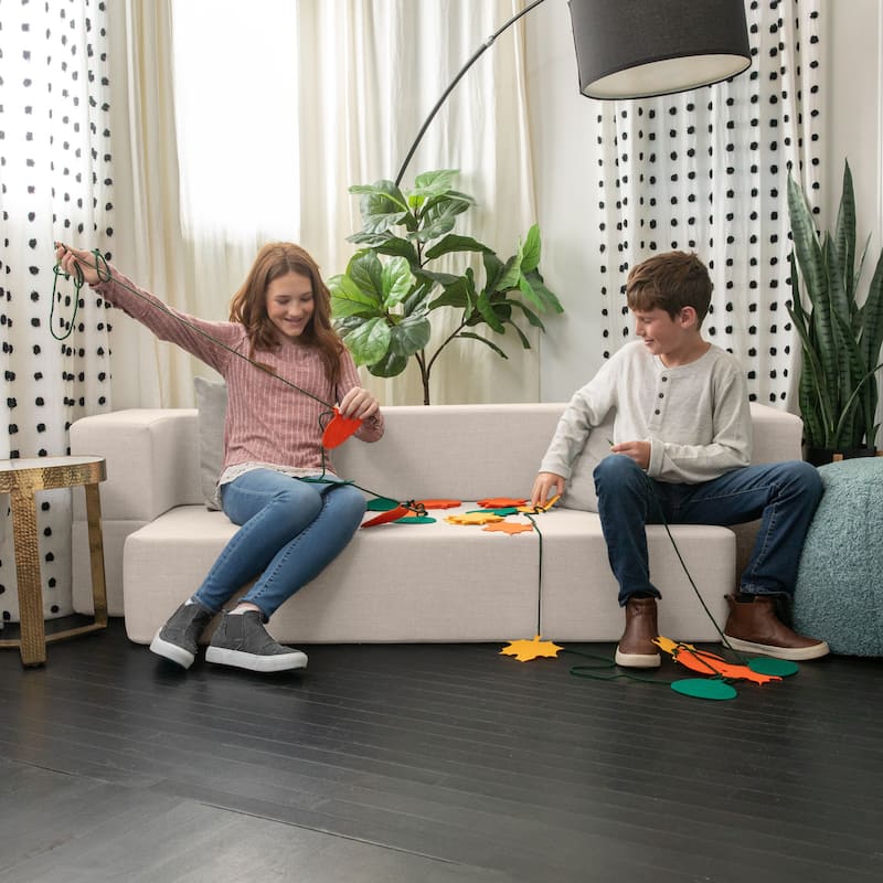 Zenzi Loveseat Twin - Convertible Couch / Twin Sleeper, Bru Smart