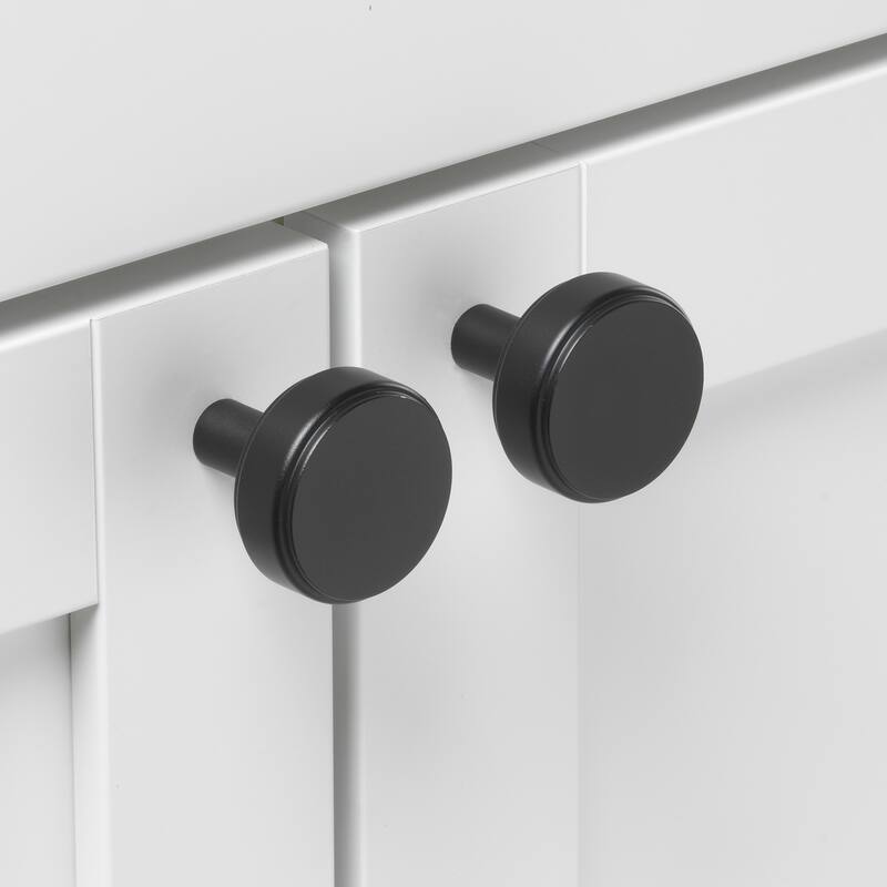 GlideRite 1-1/2" Diameter Solid Smooth Round Cabinet Knob for Kitchen and Bath - 5827