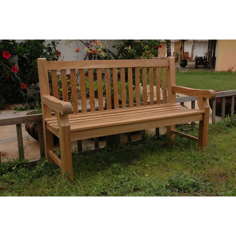 Devonshire Teak Outdoor Bench - N/A