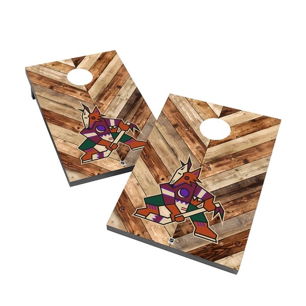 slide 2 of 5, Arizona Coyotes 2x4 NHL Cornhole Bag Toss Include Carry Case