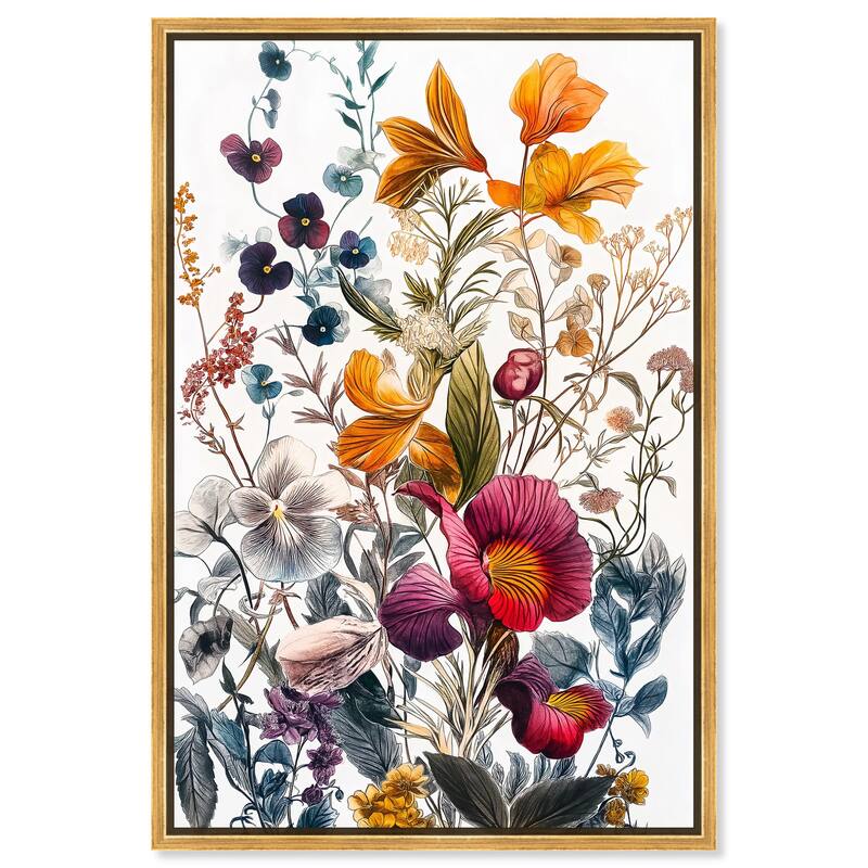 Iris Indigo II Canvas by Art Remedy - Gold - 10" x 15"