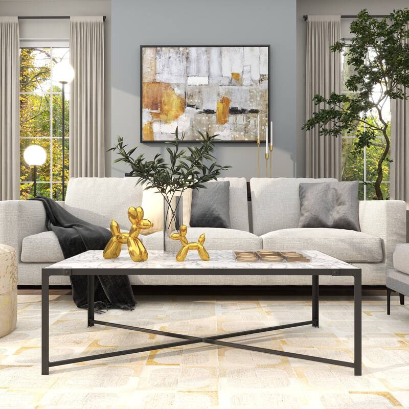 Gold Porcelain Ceramic Balloon Dog Sculpture (Set of 2) - Gold, Silver, White, Black, Multi Colored