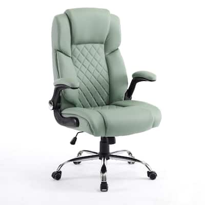 GENESIS Office Chair Rolling Desk Chair w/ Adjustable Armrest, Green - N/A