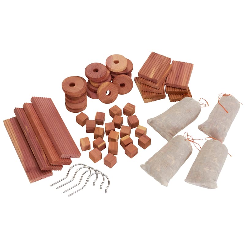 Household Essentials Cedar Fresh Variety Pack with Cedar Sachets - 2.75"H x 2"W x 0.5"D - 2.75"H x 2"W x 0.5"D - Natural