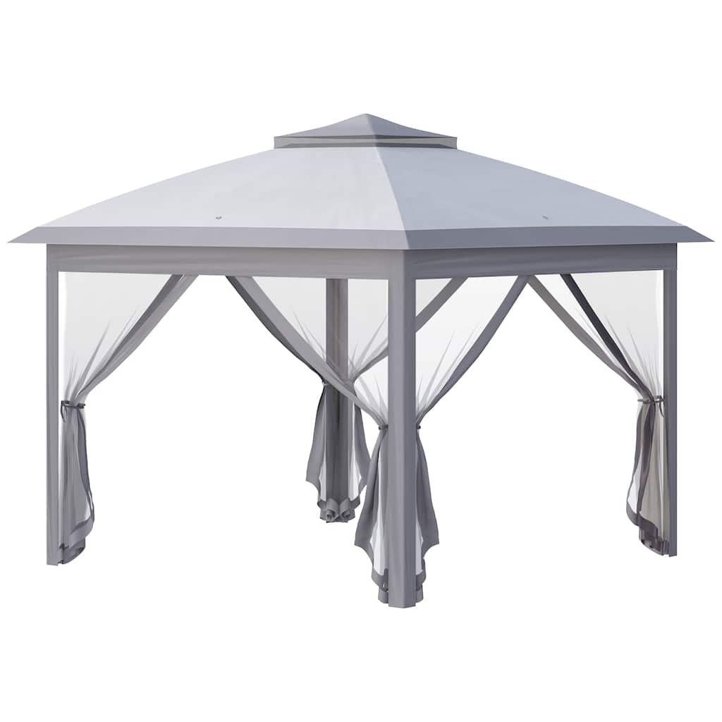 11' x 11' Pop Up Canopy Tent with Netting and Carry Bag