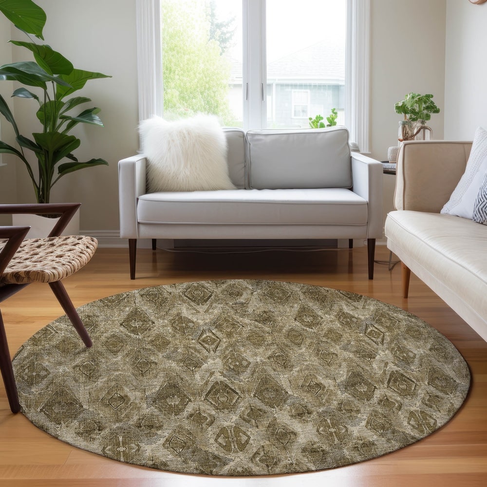 Machine Washable Indoor/ Outdoor Chantille Modern Boho Rug