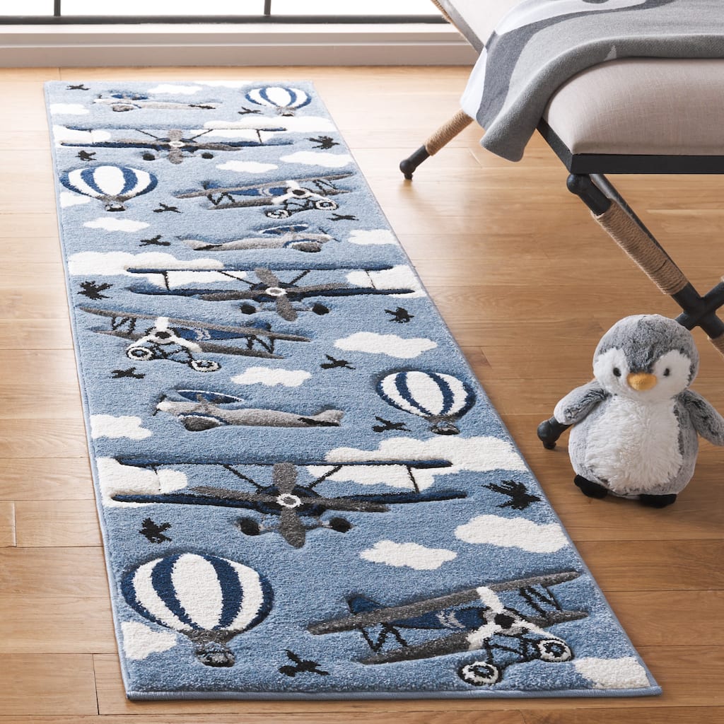 SAFAVIEH Carousel Kids Turi Airplane Rug