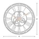 preview thumbnail 5 of 6, FirsTime & Co. Roman Gear Wall Clock, American Crafted, Oil Rubbed Bronze, Plastic, 24 x 2 x 24 in