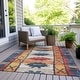preview thumbnail 31 of 84, Machine Washable Indoor/Outdoor Tribal Global Chantille Rug