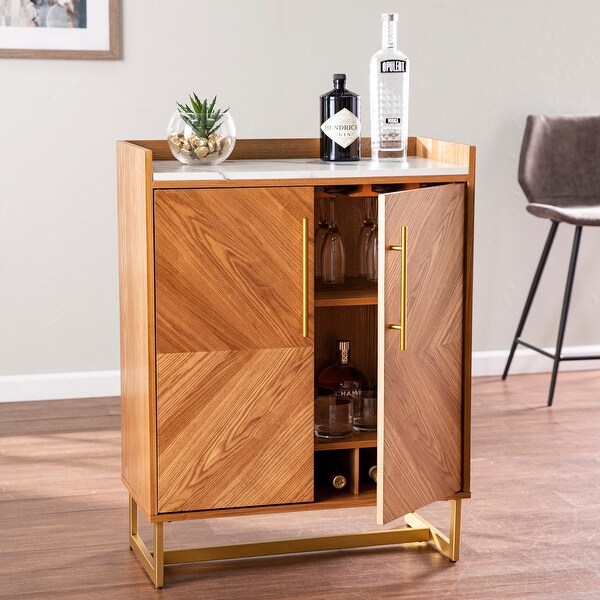Mid century deals wine cabinet