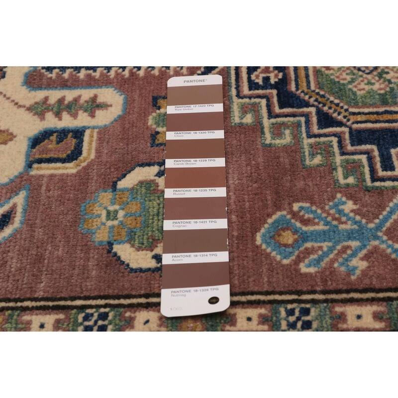 ECARPETGALLERY Hand-knotted Uzbek Ghazni Brown Wool Rug - 2'8 x 3'11