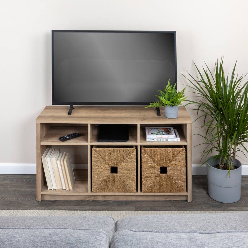 Radius Wood TV Stand with Storage