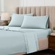 preview thumbnail 101 of 119, Superior Egyptian Cotton 1000 Thread Count Deep Pocket Solid Sheet Set California King - Baby Blue