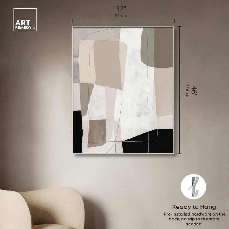 Neutral Forms II Canvas by Art Remedy