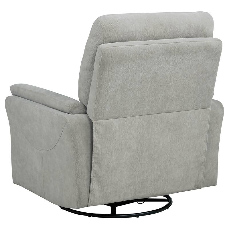 Adler Upholstered Power Swivel Glider Recliner