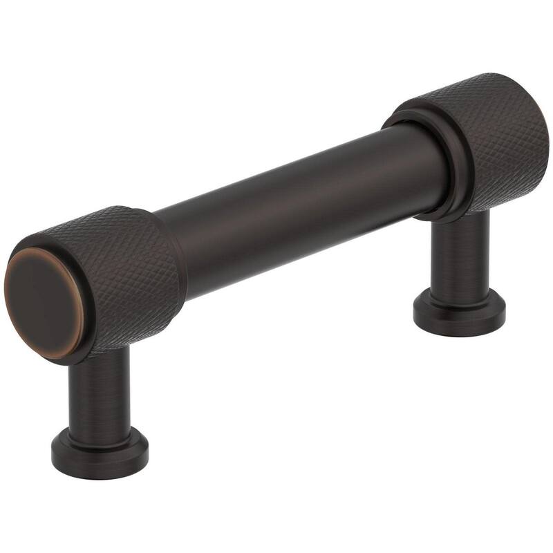 Amerock BP37742 Faraday 3" Center to Center Knurled Bar Cabinet Pull - Oil Rubbed Bronze
