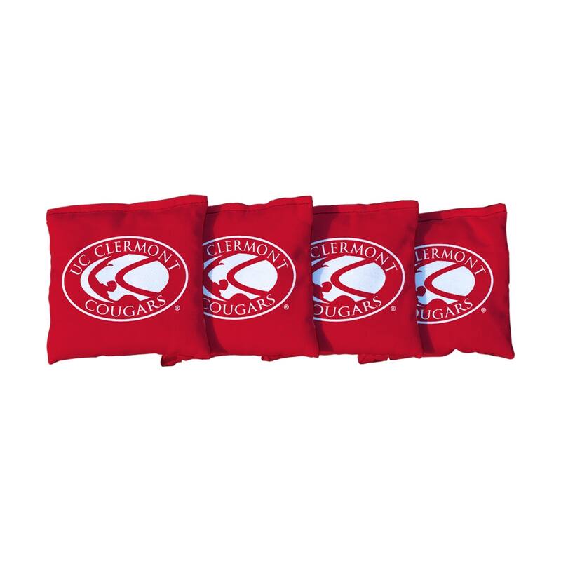 Cincinnati Clermont Cougars Red Cornhole Bags - Corn Filled