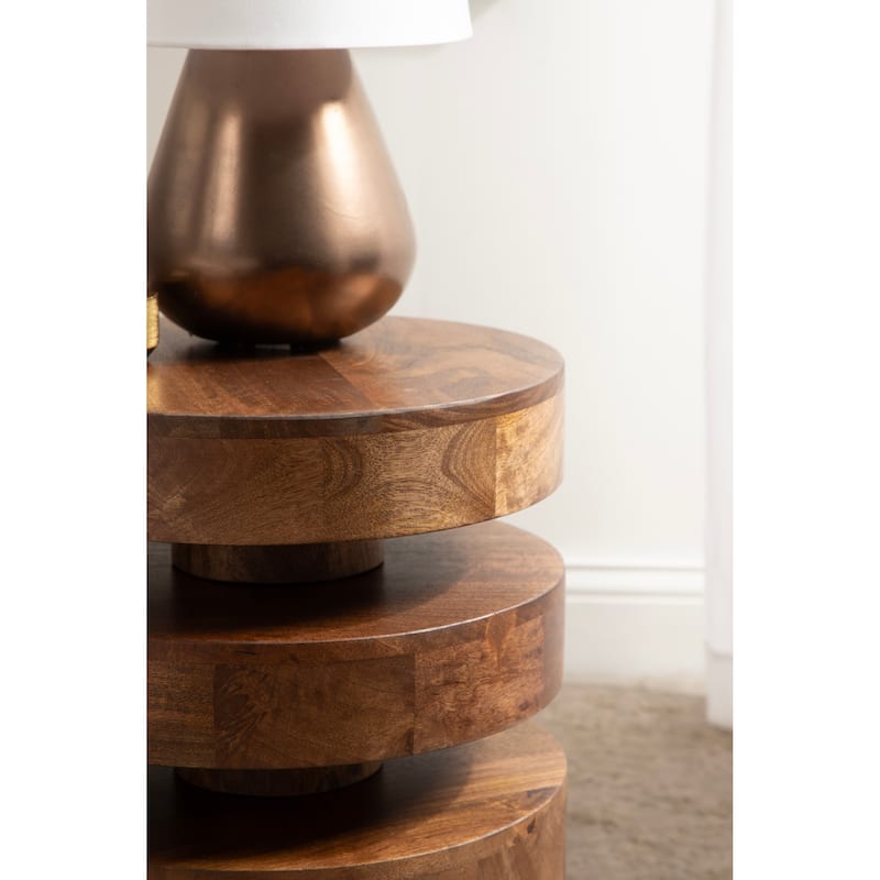 Kate and Laurel Omar Round Side Table