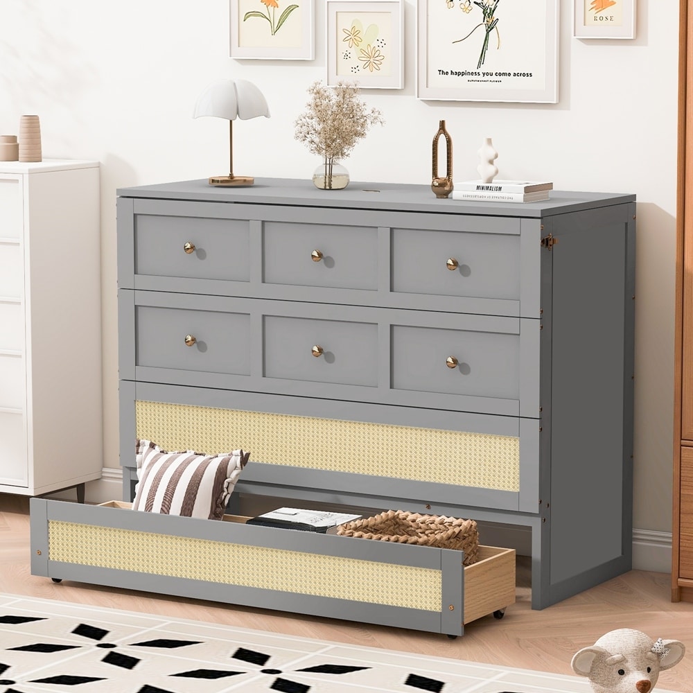 Murphy Bed with Large Drawers