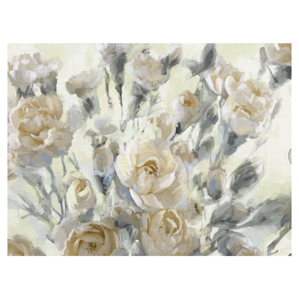 Rose Garden Golds by Studio Arts Canvas Art Print
