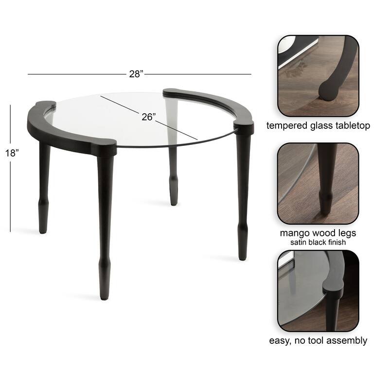 Kate and Laurel Santoro Round Coffee Table
