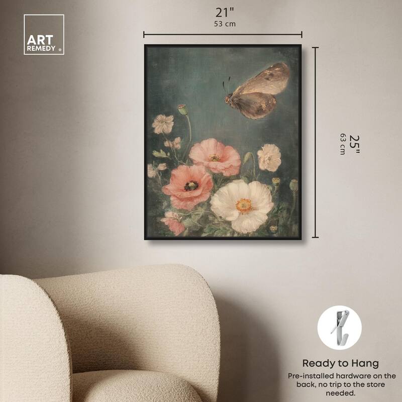 Shadowed Flutter II Canvas by Art Remedy