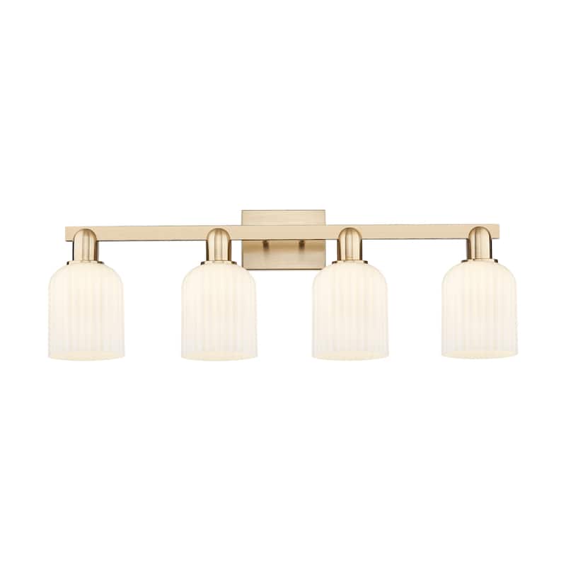 Innovations Lighting Downtown Urban - Bridal Veil - 4 Light 32" Bath Vanity Light