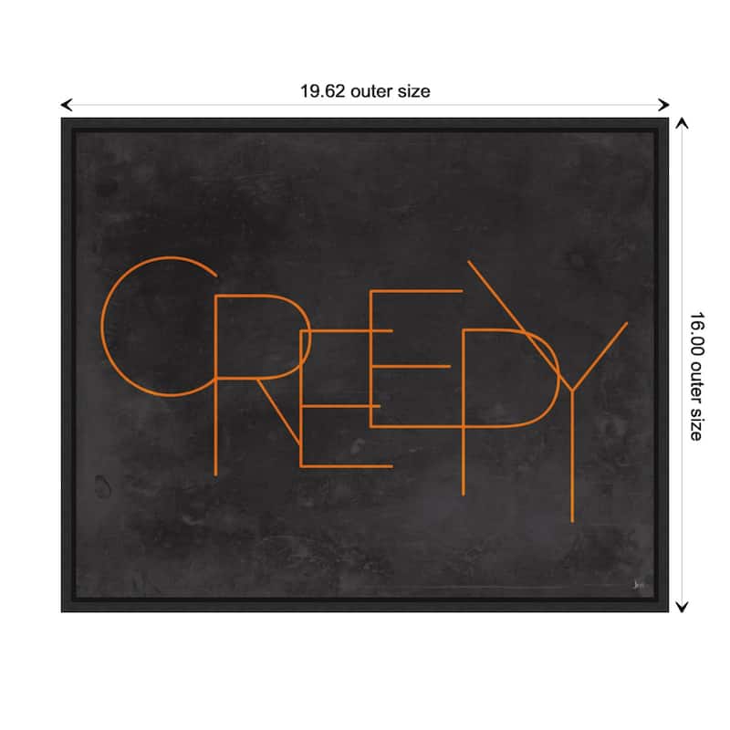 Amanti Art Haunted IV Creepy Framed Canvas Wall Art