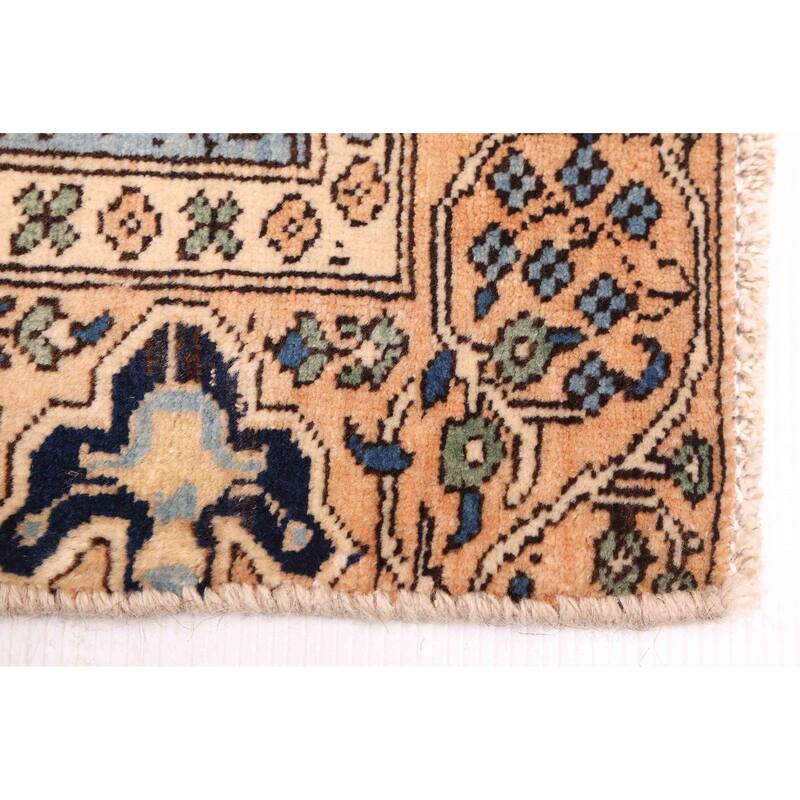 ECARPETGALLERY Hand-knotted Kayseri Light Brown Wool Rug - 4'10 x 8'4