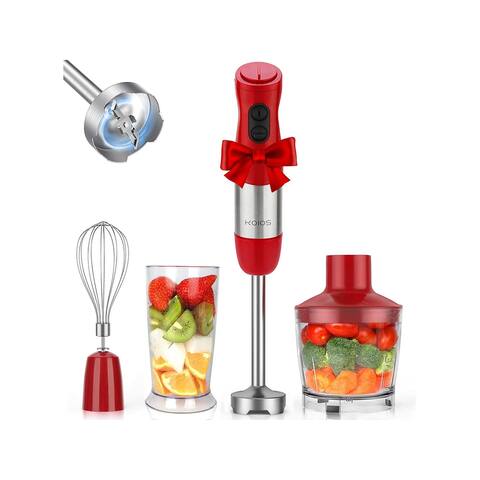 KOIOS HB-2046 Immersion Hand Blender - Red