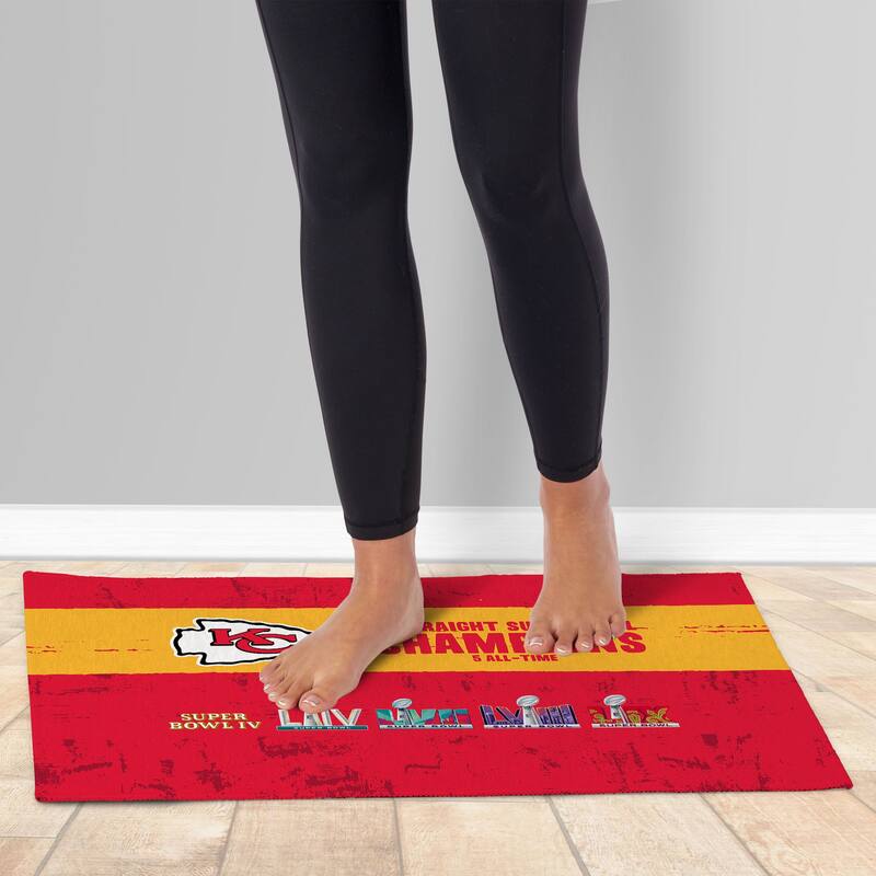 NFL Super Bowl Champs Washable Rug