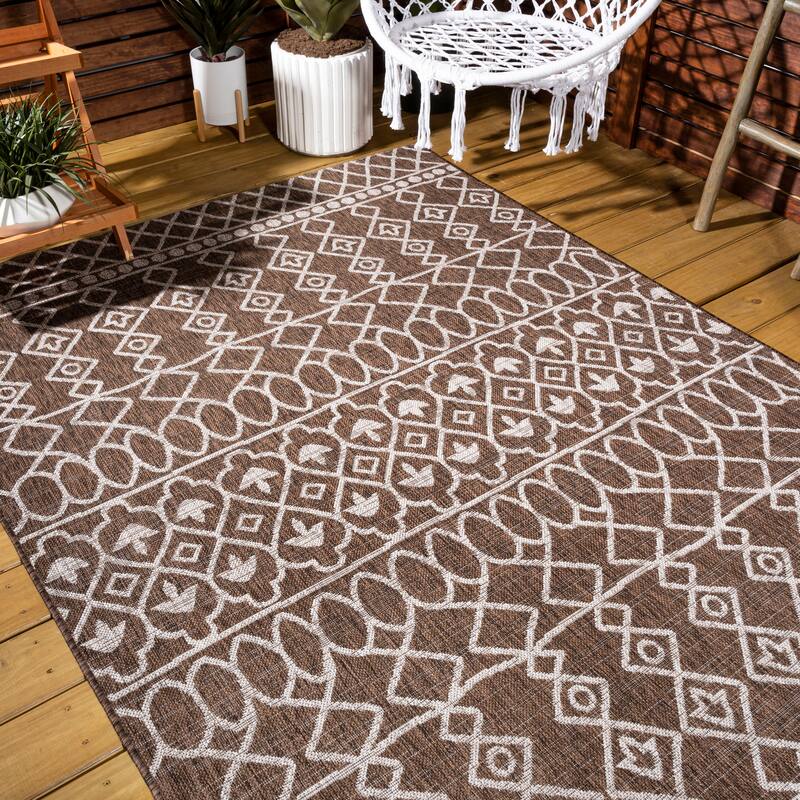 JONATHAN Y Nokat Tribal Bohemian Indoor/Outdoor Area Rug