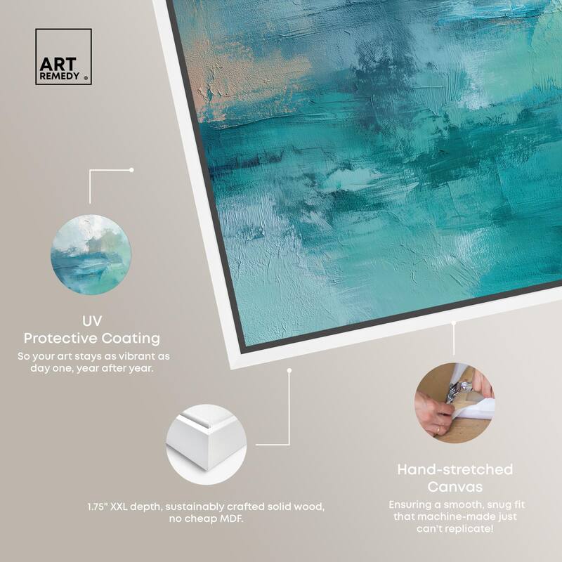 Green Blue II Canvas by Art Remedy