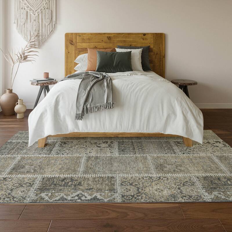 Premium Washable Super Soft Vintage Patchwork Mayfield Rug