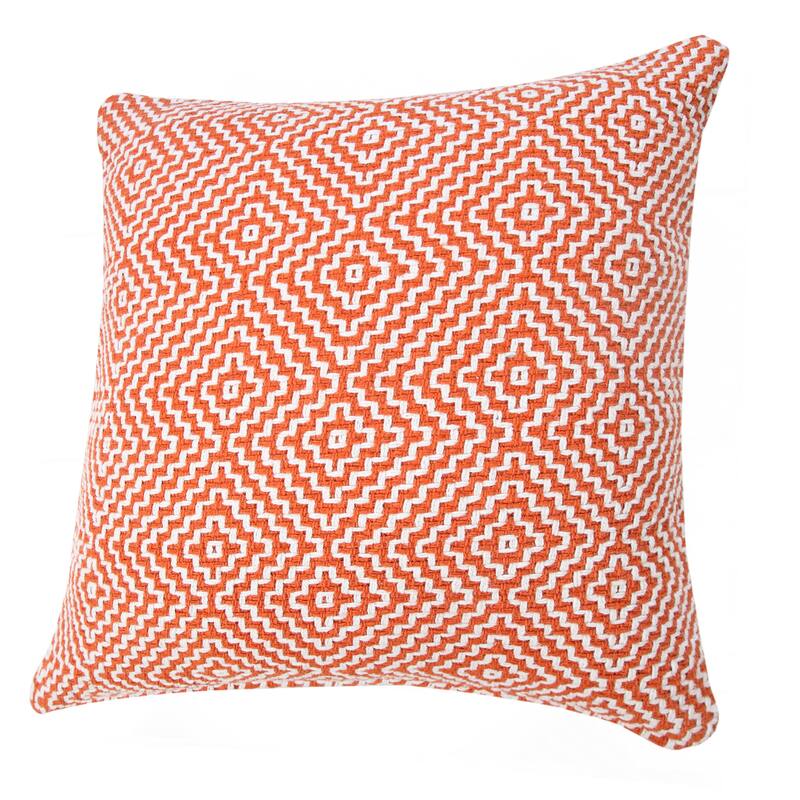 Sevita Diamond Delight Woven Geometric Throw Pillow