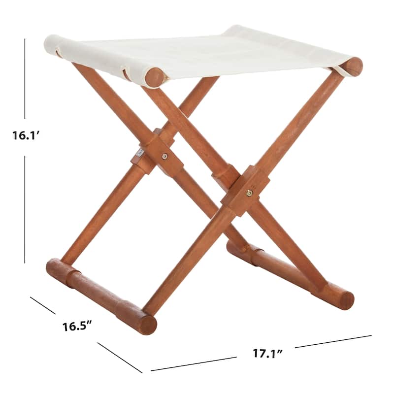 SAFAVIEH Outdoor Nazmiye Petite Stool (Set of 2)
