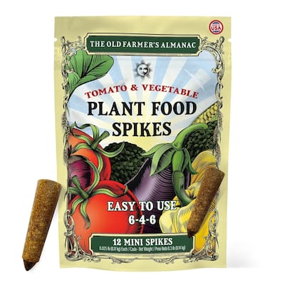 The Old Farmer's Almanac Tomato & Vegetable Fertilizer Mini Spikes 6-4-6