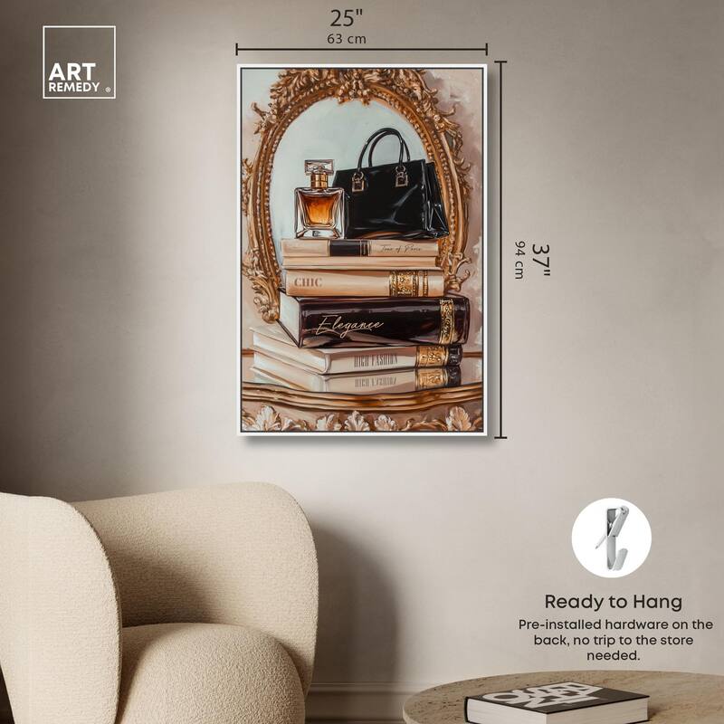 Elegant Glam by the Mirror Canvas by Art Remedy