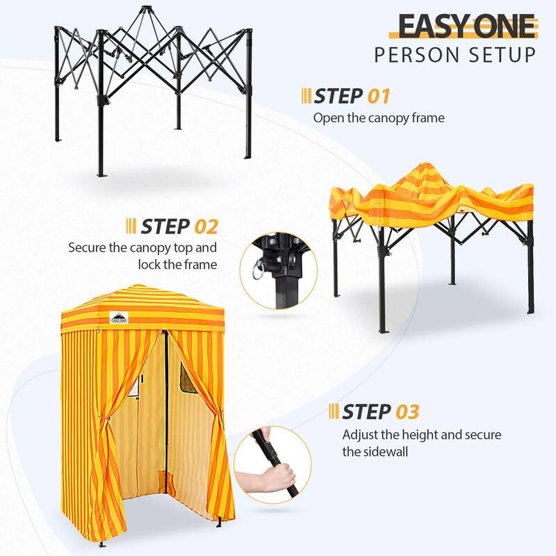 EAGLE PEAK Flex Ultra Compact 4x4 Pop-up Canopy, Sun Shelter, Changing Room, or Camping