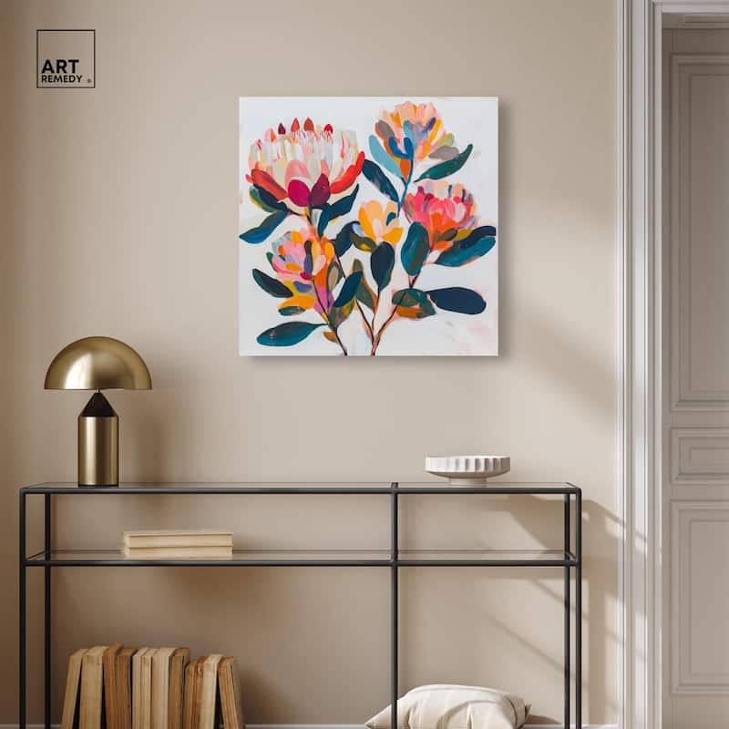 Contemporary Flora I Canvas by Art Remedy, Gallery Wrapped