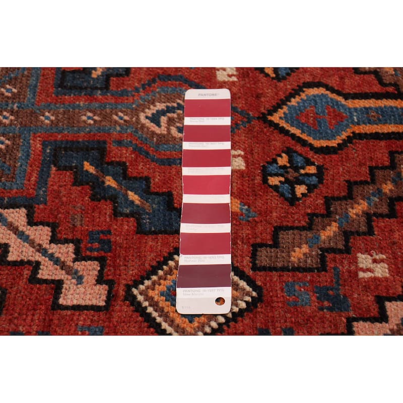 ECARPETGALLERY Hand-knotted Konya Anatolian Red Wool Rug - 3' 8" x 12' 6"