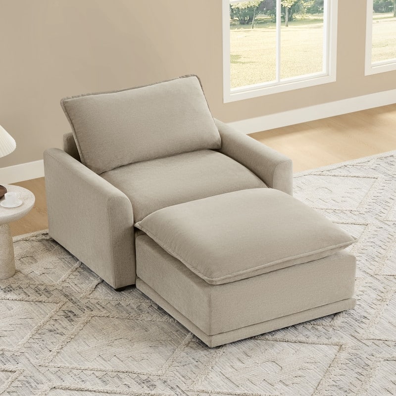 Spruce & Spring Modular Couch Oversized Sectional Sofa for Living Room