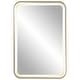 preview thumbnail 1 of 9, Uttermost Crofton Lighted Brass Vanity Mirror - 22.25"x 32.25"