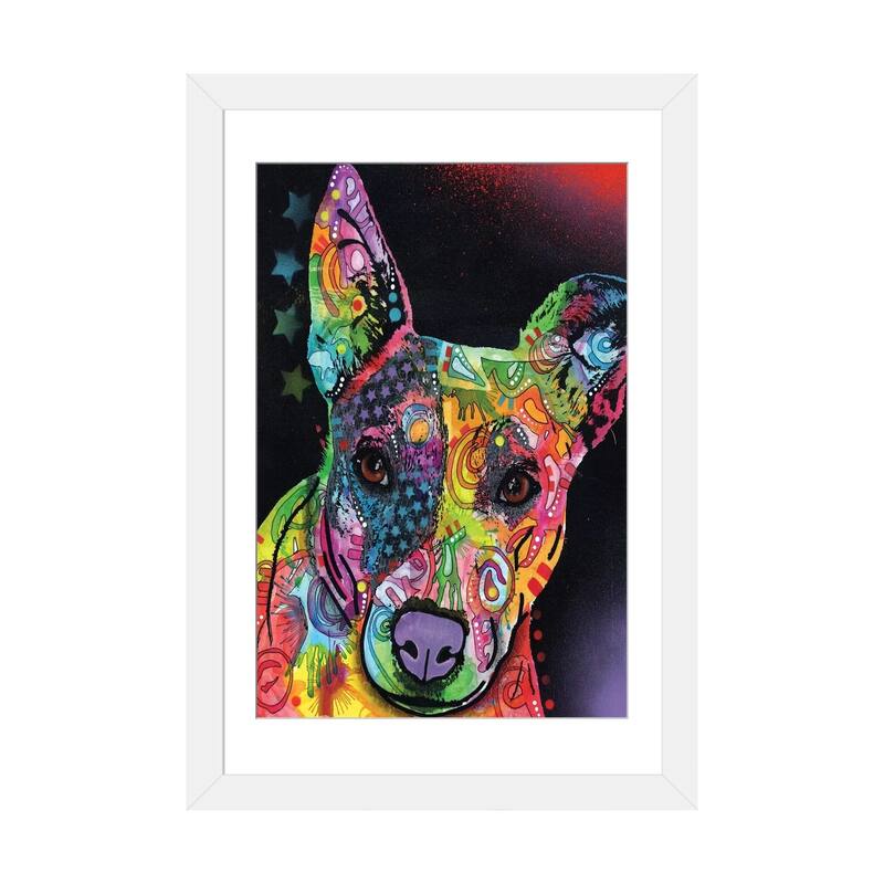 iCanvas "Roxy" by Dean Russo - White - 24x16x1